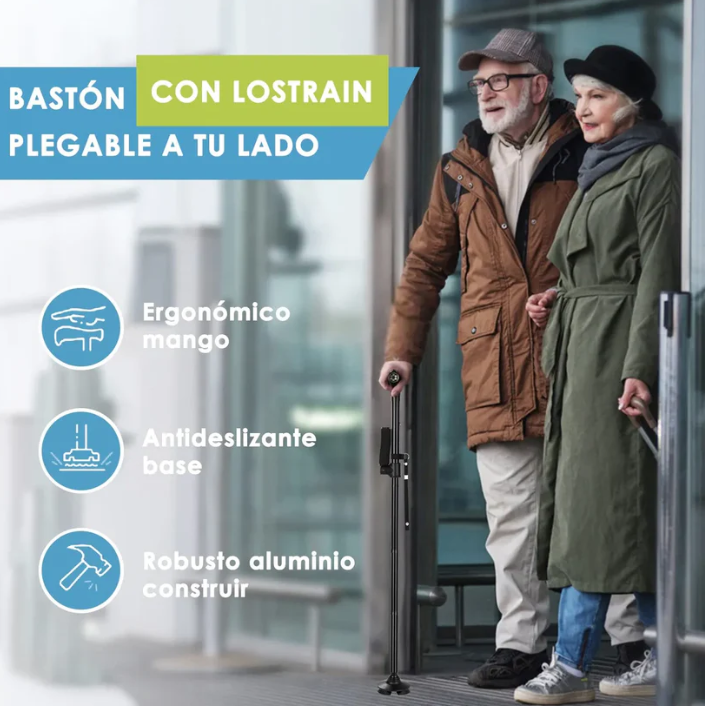 NeroPro™ – Bastón LED Anticaídas 4 en 1